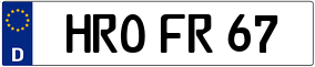 Trailer License Plate